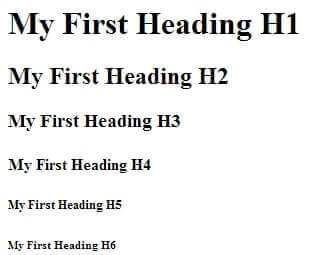 HTML Headings