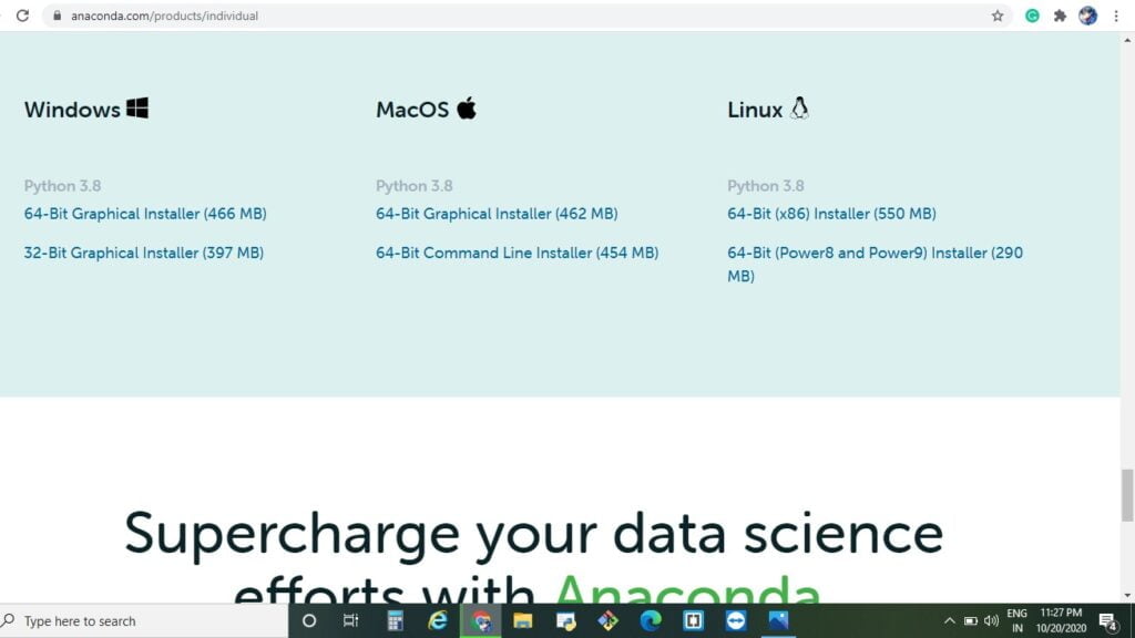 python environment setup