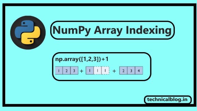 NumPy Array Index - Python Tutorials | Technicalblog.in