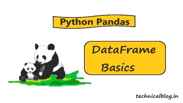 Pandas DataFrame - Python Tutorials | Technicalblog.in