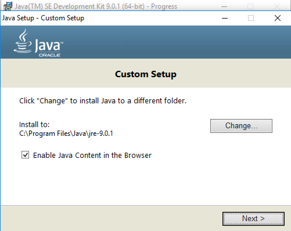 java install windows 10